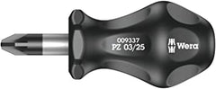 Wera 05009337001 Stubby/Carburettor screwdriver PZ03x25mm,Multi-colour - USA Tool & Supply