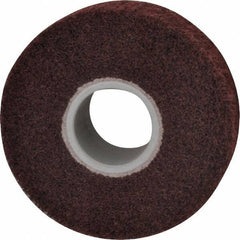 3M - 6" Diam Aluminum Oxide Finishing Flap Wheel - 2" Hole, 2" Wide, Density 5, Nonwoven, Medium Grade, 3,400 Max RPM - USA Tool & Supply