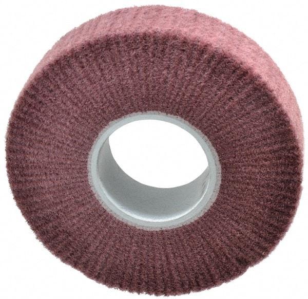 3M - 8" Diam Aluminum Oxide Finishing Flap Wheel - 3" Hole, 2" Wide, Density 3, Nonwoven, Fine Grade, 3,200 Max RPM - USA Tool & Supply