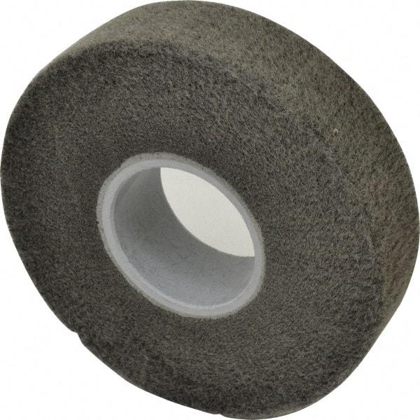 3M - 8" Diam Silicon Carbide Finishing Flap Wheel - 3" Hole, 2" Wide, Density 5, Nonwoven, Fine Grade, 3,200 Max RPM - USA Tool & Supply