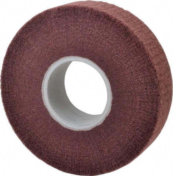3M - 8" Diam Aluminum Oxide Finishing Flap Wheel - 3" Hole, 2" Wide, Density 5, Nonwoven, Very Fine Grade, 3,200 Max RPM - USA Tool & Supply