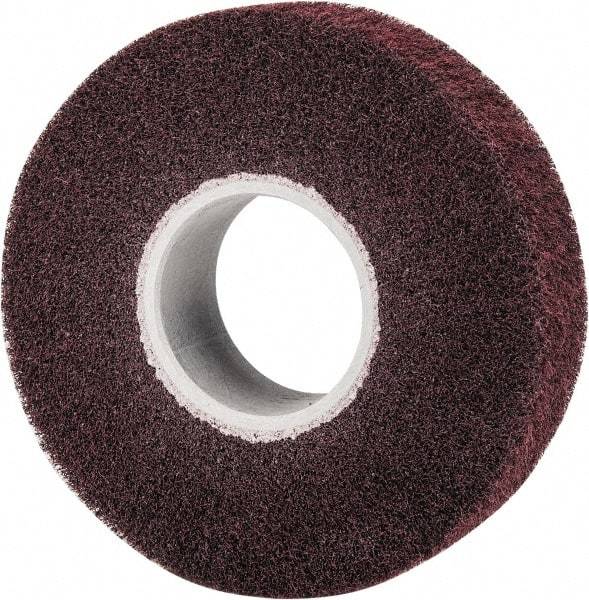 3M - 8" Diam Aluminum Oxide Finishing Flap Wheel - 3" Hole, 2" Wide, Density 5, Nonwoven, Medium Grade, 3,200 Max RPM - USA Tool & Supply