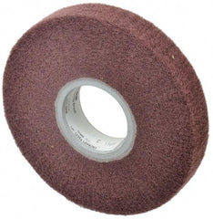 3M - 6" Diam Aluminum Oxide Finishing Flap Wheel - 2" Hole, 1" Wide, Density 7, Nonwoven, Very Fine Grade, 3,400 Max RPM - USA Tool & Supply