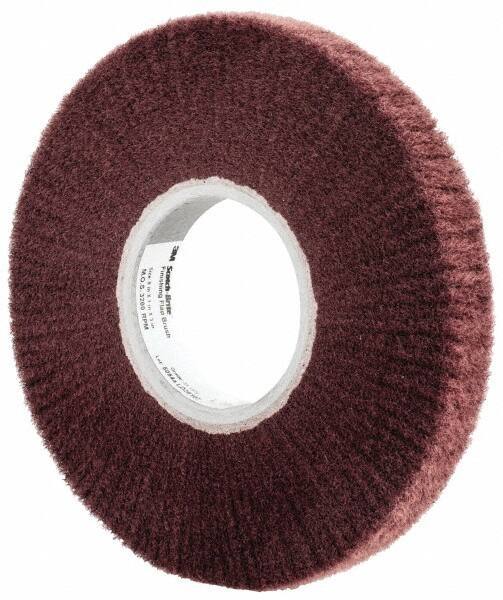 3M - 8" Diam Aluminum Oxide Finishing Flap Wheel - 3" Hole, 1" Wide, Density 3, Nonwoven, Very Fine Grade, 3,200 Max RPM - USA Tool & Supply