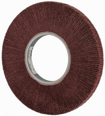 3M - 12" Diam Aluminum Oxide Finishing Flap Wheel - 5" Hole, 1" Wide, Density 5, Nonwoven, Fine Grade, 2,500 Max RPM - USA Tool & Supply