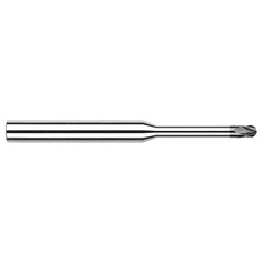 ‎5/64″ Dia. × 1/8″ Shank × 0.117″ DOC × 2-1/2″ OAL, CVD Diamond, Stub , 4 Flute, Ballnose End Mill - Exact Industrial Supply
