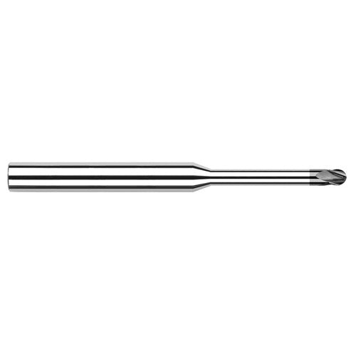 3/16″ Dia. × 3/16″ Shank × 0.285″ DOC × 4″ OAL, CVD Diamond, Stub , 4 Flute, Ballnose End Mill - Exact Industrial Supply