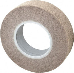 3M - 8" Diam Aluminum Oxide Cutting, Polishing Flap Wheel - 4" Hole, 2" Wide, Density 7, Nonwoven, Medium Grade, 4,000 Max RPM - USA Tool & Supply