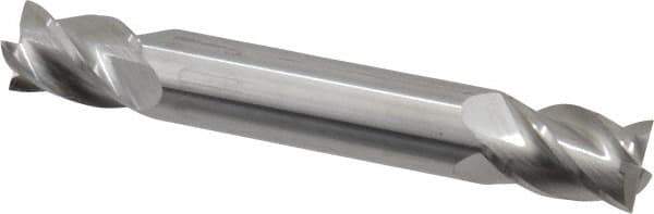 Accupro - 10mm, 14mm LOC, 10mm Shank Diam, 2-3/4" OAL, 4 Flute, Solid Carbide Square End Mill - Double End, Uncoated, Spiral Flute, 40° Helix, Centercutting, Right Hand Cut, Right Hand Flute - USA Tool & Supply