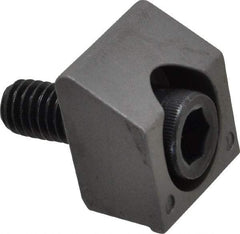 Mitee-Bite - 3/8-16 Screw Thread, 1" Wide x 1/4" High, Smooth Steel Standard Style Screw Mount Toe Clamp - 6,000 Lb Holding Force, 360" Lb Torque, 30 Lb Ft Torque, 23/32" Long Extension, 0.05" Throw, 4 Clamps in Package - USA Tool & Supply