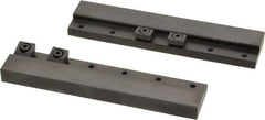 Mitee-Bite - 2 Piece, 5-3/4 x 1-1/4" Magnetic Chuck Gripping Rails - 0.58" High, Carbon Steel, Black Oxide Finish - USA Tool & Supply