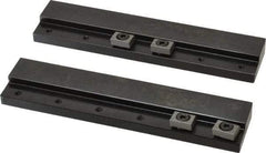 Mitee-Bite - 2 Piece, 5-3/4 x 1-1/4" Magnetic Chuck Gripping Rails - 0.58" High, Carbon Steel, Black Oxide Finish - USA Tool & Supply