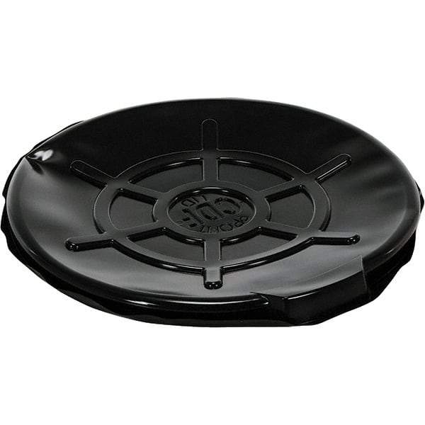 Vestil - Round Polyethylene Open Head Drum Cover for 55 Gallon Container - 25" Wide - USA Tool & Supply