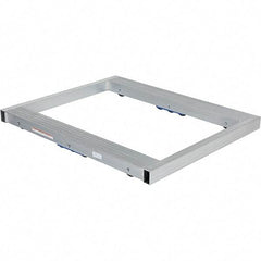 Vestil - 8,000 Lb Capacity Aluminum Pallet Dolly - 48" Long x 40" Wide x 4-1/4" High, 3" Wheels - USA Tool & Supply