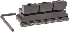 Kennametal - Tool Block Style A2TEN, 19mm Blade Height, 75mm OAL, 30mm OAH, Indexable Cutoff Blade Tool Block - 5/8" Shank Height, 5/8" Shank Width, Reversible, Series A2 Cut-Off - USA Tool & Supply