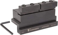 Kennametal - Tool Block Style A2TEN, 52mm Blade Height, 5.32" OAL, 80mm OAH, Indexable Cutoff Blade Tool Block - 1-1/2" Shank Height, 1-1/2" Shank Width, Reversible, Series A2 Cut-Off - USA Tool & Supply