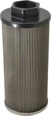 Flow Ezy Filters - 100 Mesh, 189 LPM, 50 GPM, 4.2" Diam, Female Suction Strainer without Bypass - 1-1/2 Port NPT, 9.8" Long - USA Tool & Supply