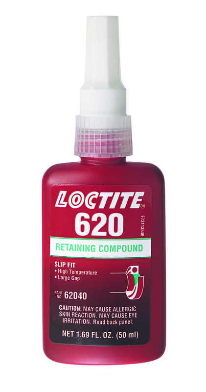 620 Retaining Compound; Slip Fit; High Strength; High Temperatures -50 ml - USA Tool & Supply