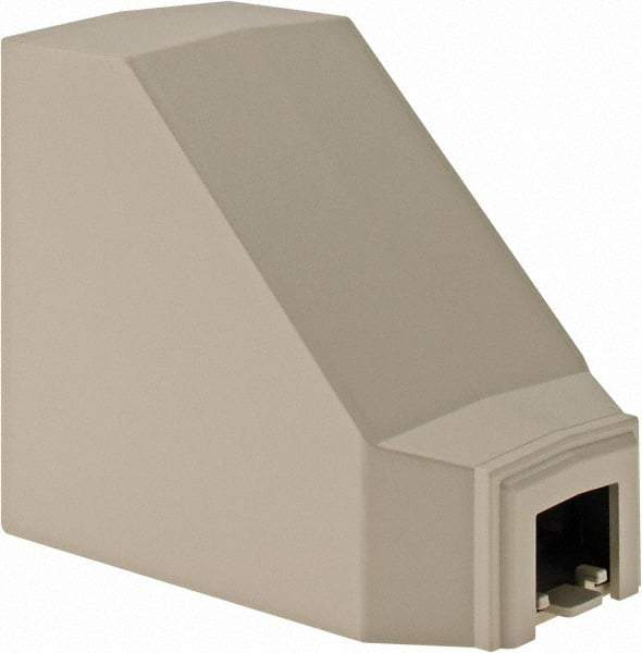 Hubbell Wiring Device-Kellems - 3.9 Inch Long x 2.29 Inch Wide x 3.31 Inch High, Raceway Fitting - White, For Use with Nonmetallic PlugTrak Raceways, PL1 LANTrak and PP1 PremiseTrak Latching Raceways - USA Tool & Supply