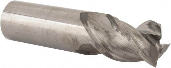 Niagara Cutter - 1", 1-1/4" LOC, 1" Shank Diam, 4" OAL, 3 Flute, Solid Carbide Square End Mill - Single End, Uncoated, Spiral Flute, 45° Helix, Centercutting, Right Hand Cut, Right Hand Flute, Series A345 - USA Tool & Supply