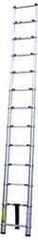 Vestil - 10-1/2' High, Type II Rating, Aluminum Telescopic Ladder - 225 Lb Capacity, 7-1/2' Working Length - USA Tool & Supply