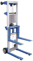 Vestil - 500 Lb Capacity, 47" Lift Height, Standard Base Manually Operated Lift - USA Tool & Supply