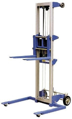 Vestil - 350 Lb Capacity, 118" Lift Height, Straddle Base Manually Operated Lift - USA Tool & Supply