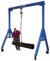 Vestil - 10,000 Lb Load Capacity, Steel Gantry Crane - 15' Span - USA Tool & Supply