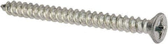 Value Collection - #12 Flat Head Phillips Sheet Metal Screw - Steel, 2-1/2" OAL, Grade 2 - USA Tool & Supply