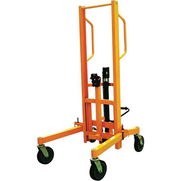 Wesco Industrial Products - 880 Lb Load Capacity, 30 & 55 Gal Drum Truck - 54-3/4" Wide x 71-1/4" High, 4 Steel Wheels - USA Tool & Supply