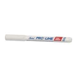 Markal - White Liquid Enamel-Based Paint Marker - Fine Tip, Alcohol Base Ink - USA Tool & Supply