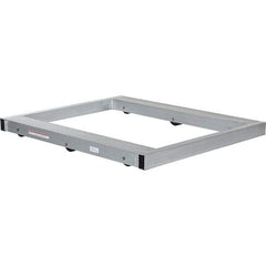 Vestil - 4,000 Lb Capacity Aluminum Pallet Dolly - 48" Long x 40" Wide x 4-1/4" High, 3" Wheels - USA Tool & Supply