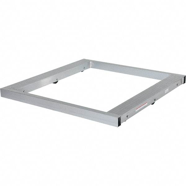 Vestil - 4,000 Lb Capacity Aluminum Pallet Dolly - 48" Long x 48" Wide x 4-1/4" High, 3" Wheels - USA Tool & Supply
