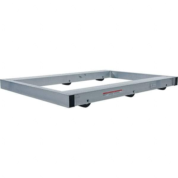 Vestil - 4,000 Lb Capacity Aluminum Pallet Dolly - 48" Long x 36" Wide x 4-1/4" High, 3" Wheels - USA Tool & Supply