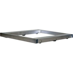 Vestil - 4,000 Lb Capacity Aluminum Pallet Dolly - 48" Long x 48" Wide x 4-1/4" High, 3" Wheels - USA Tool & Supply