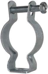 Cooper B-Line - Steel Rigid/EMT Conduit Hanger with Bolt - 1" EMT, 1" Rigid, 1/4" Rod, Zinc Plated Finish - USA Tool & Supply