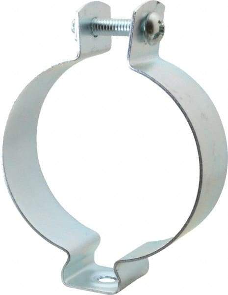 Cooper B-Line - Steel Rigid/EMT Conduit Hanger with Bolt - 3" EMT, 3" Rigid, 5/16" Rod, Zinc Plated Finish - USA Tool & Supply