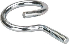 Cooper B-Line - 1-1/4" Pipe, Steel Threaded Bridle Rings - Silver, Zinc Plated, 50 Lb Capacity - USA Tool & Supply