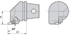 Kennametal - NG2R Insert, 35mm Head Length, Modular Grooving Cutting Unit Head - Right Hand Cut, System Size KM32, Through Coolant, Series Top Notch - USA Tool & Supply
