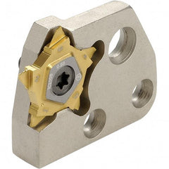 Iscar - 0.5 to 3.18mm Groove Width, Left Hand Cut, PCAD Indexable Grooving Blade - PENTA 24N-J, PENTA 24N-PF, PENTA 24R/L-J, PENTA 24R/L-Z Insert Style, Series Modular Grip & PentaCut - USA Tool & Supply