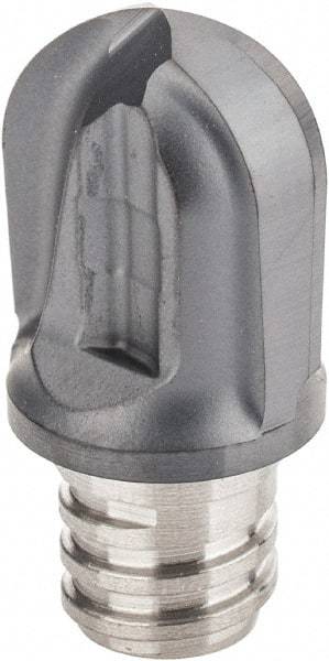 Iscar - MM HCR Grade IC908 Carbide Ball Nose Milling Tip Insert - TiAlN Finish, 2 Flutes, 3/8" Cutting Diam, 0.38" Depth of Cut, 0.189" Cnr Rad - USA Tool & Supply
