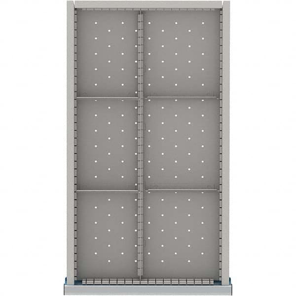 LISTA - 6-Compartment Drawer Divider Layout for 3.15" High Drawers - USA Tool & Supply