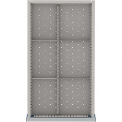 LISTA - 6-Compartment Drawer Divider Layout for 3.15" High Drawers - USA Tool & Supply