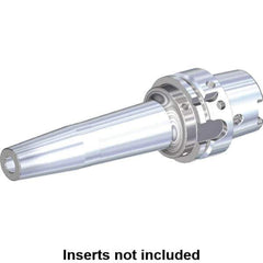 Kennametal - 5/16" Hole Diam, HSK63A Taper Shank Shrink Fit Tool Holder & Adapter - 160.02mm Projection, 21.08mm Nose Diam, 1.02" Clamping Depth, 25,000 RPM, Through Coolant - Exact Industrial Supply