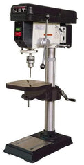 Jet - 15" Swing, Step Pulley Drill Press - 16 Speed, 3/4 hp, Single Phase - USA Tool & Supply