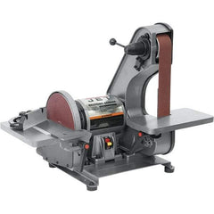 Jet - 42 Inch Long x 2 Inch Wide Belt, 8 Inch Diameter, Horizontal and Vertical Combination Sanding Machine - 3,100 Ft./min Belt Speed, 3/4 HP, Single Phase - USA Tool & Supply