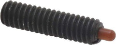 Vlier - 8-32, 5/8" Thread Length, 3/32" Plunger Projection, Steel Threaded Spring Plunger - 0.068 - 0.07" Max Plunger Diam, 5/8" Plunger Length, 0.7 Lb Init End Force, 2.3 Lb Final End Force - USA Tool & Supply