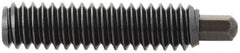 Vlier - 5/8-11, 1-1/2" Thread Length, 5/16" Plunger Projection, Steel Threaded Spring Plunger - 5/16 (Hex)" Max Plunger Diam, 1-1/2" Plunger Length, 10.5 Lb Init End Force, 25.5 Lb Final End Force, 5/16" Hex - USA Tool & Supply