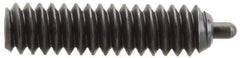 Vlier - 6-32, 17/32" Thread Length, 1/16" Plunger Projection, Steel Threaded Spring Plunger - 0.044 - 0.045" Max Plunger Diam, 17/32" Plunger Length, 1 Lb Init End Force, 1.6 Lb Final End Force, 0.063" Hex - USA Tool & Supply