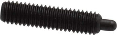 Vlier - 10-32, 3/4" Thread Length, 1/8" Plunger Projection, Steel Threaded Spring Plunger - 0.091 - 0.092" Max Plunger Diam, 3/4" Plunger Length, 2.9 Lb Init End Force, 11.1 Lb Final End Force, 0.063" Hex - USA Tool & Supply